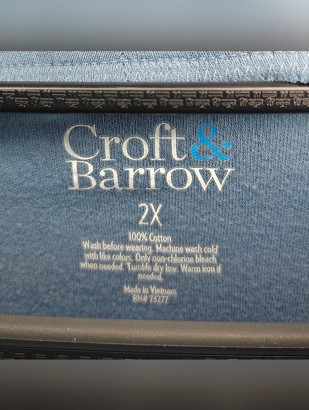 Women's Croft & Barrow Sky Blue Mock Neck Top, Size 2X - Picture 3 of 3